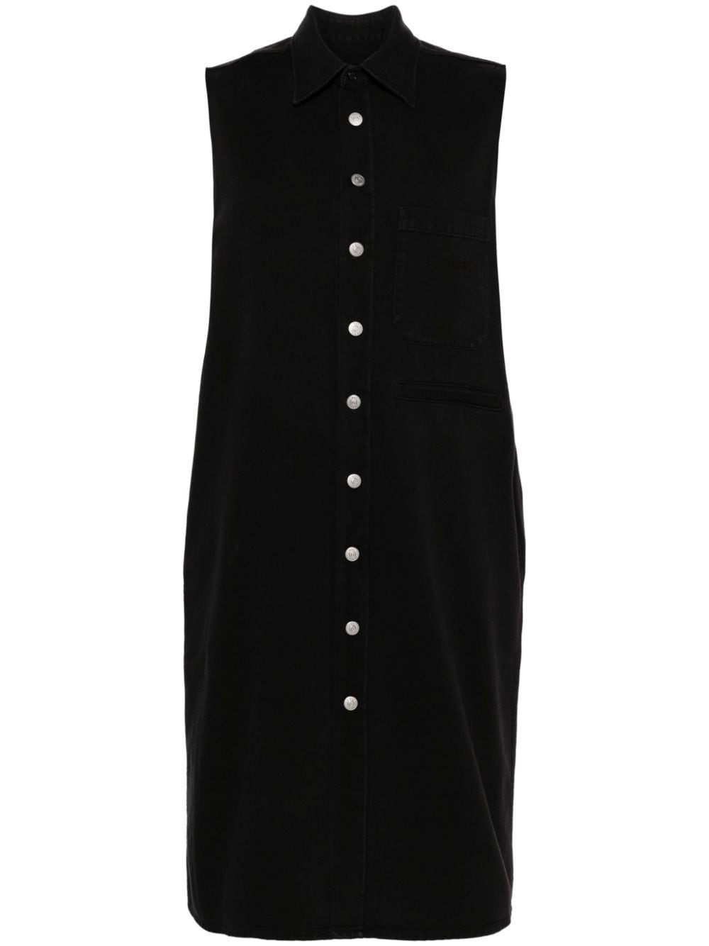 MM6 Maison Margiela denim midi dress - Black von MM6 Maison Margiela