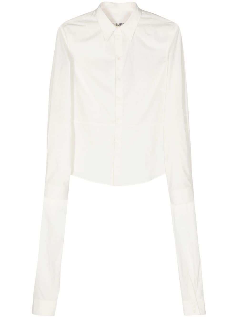 MM6 Maison Margiela double-sleeves cotton shirt - White von MM6 Maison Margiela