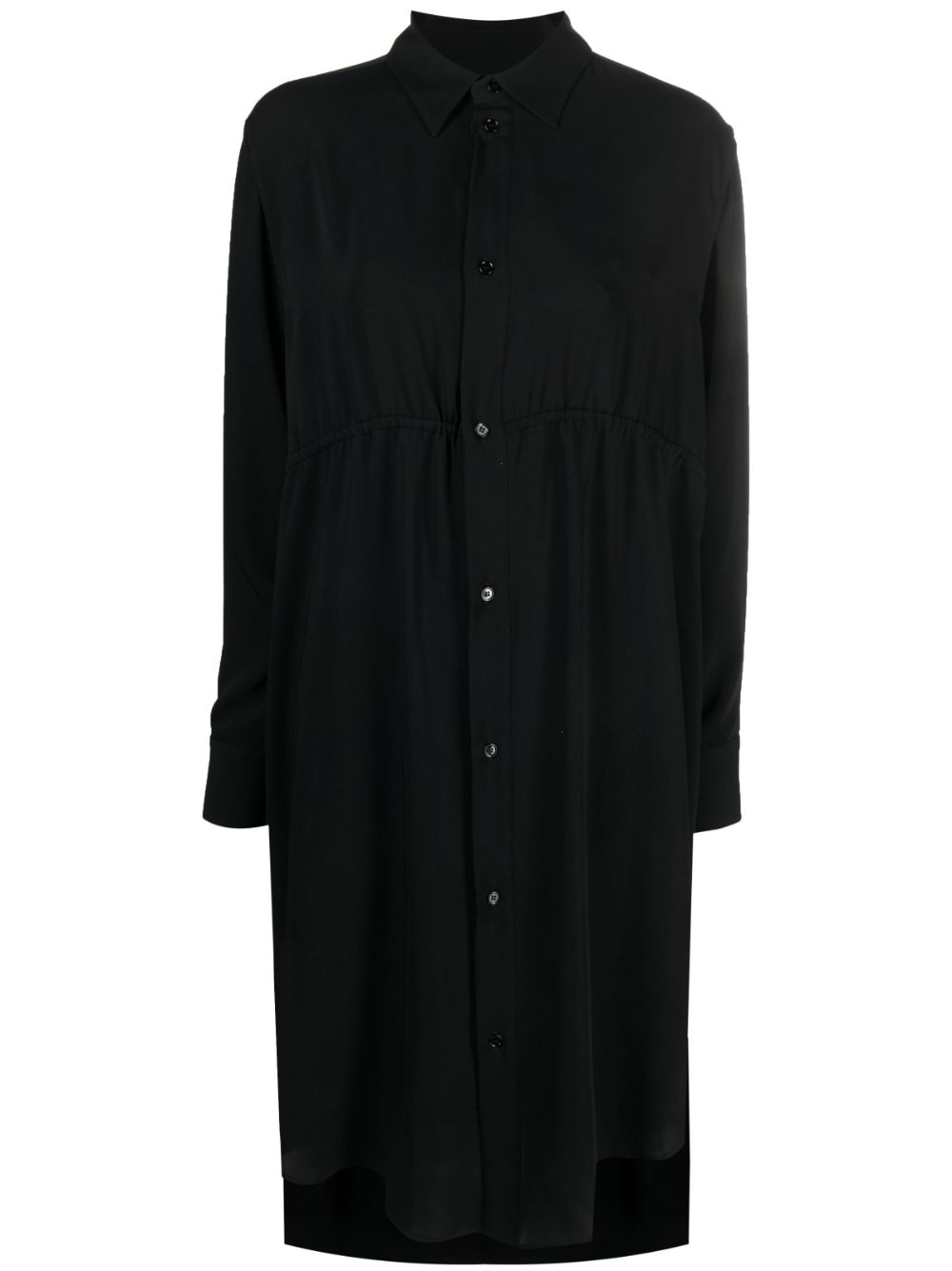 MM6 Maison Margiela drawstring-waist shirt dress - Black von MM6 Maison Margiela