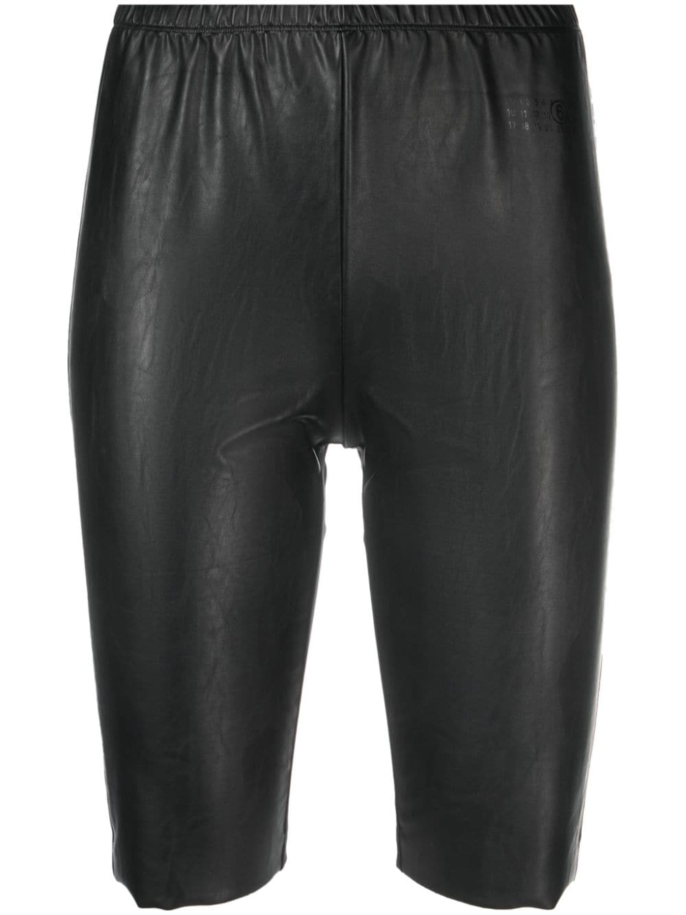 MM6 Maison Margiela elasticated-waistband shorts - Black von MM6 Maison Margiela