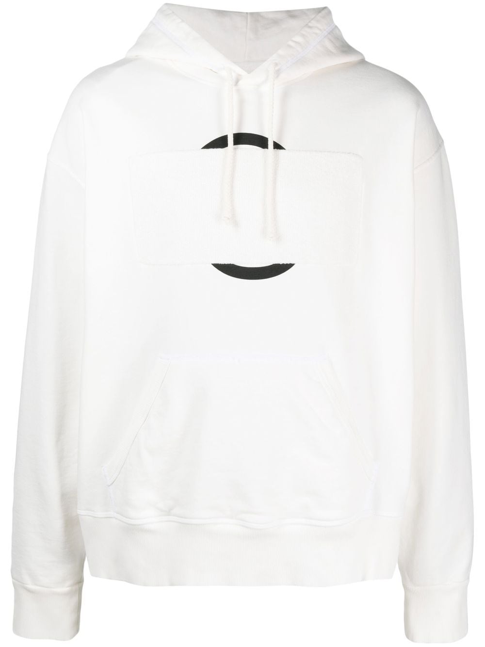 MM6 Maison Margiela graphic-print cotton hoodie - White von MM6 Maison Margiela