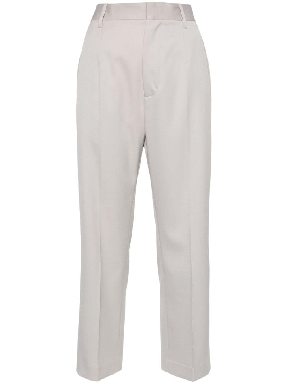 MM6 Maison Margiela high-waist straight-leg tailored trousers - Grey von MM6 Maison Margiela