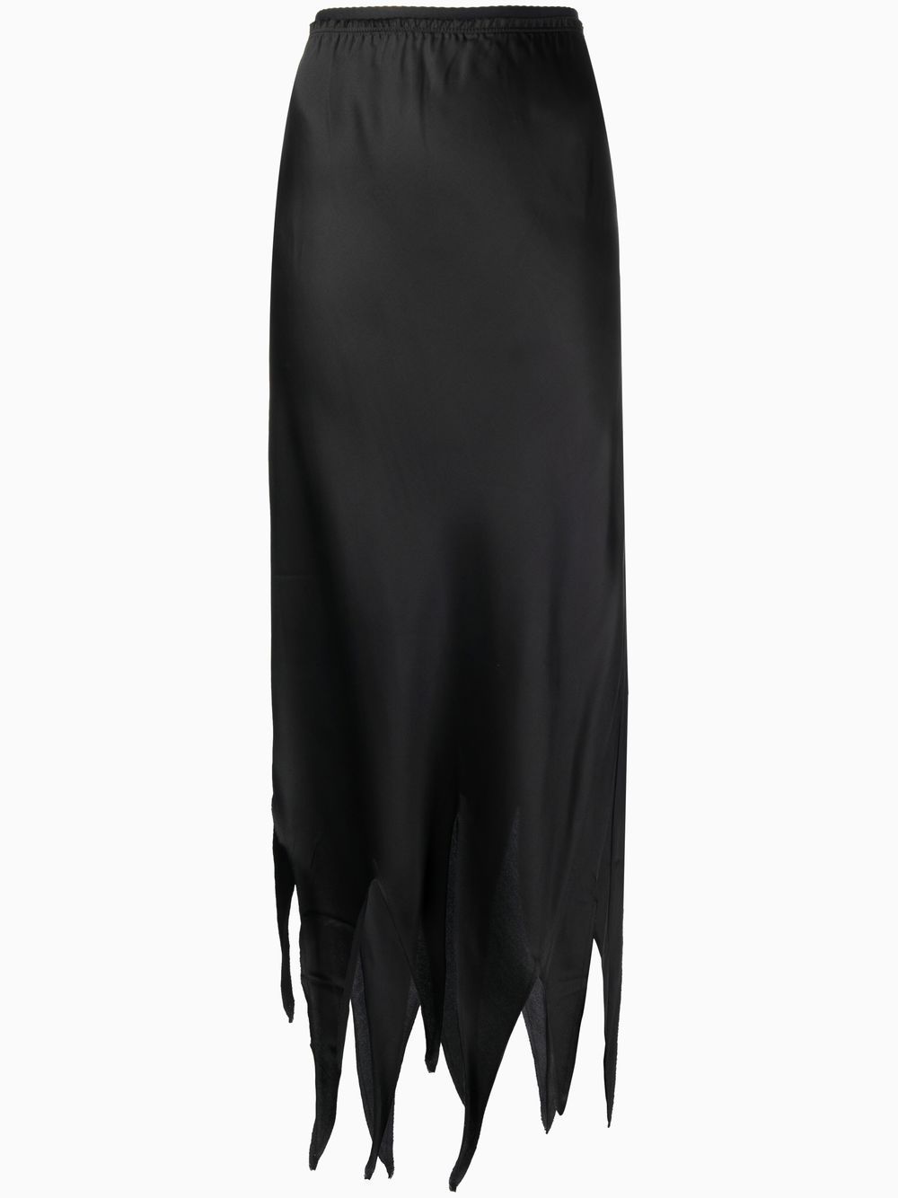 MM6 Maison Margiela high-waisted asymmetric-hem skirt - Black von MM6 Maison Margiela