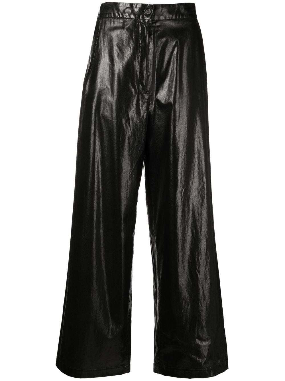 MM6 Maison Margiela high-waisted wide-leg trousers - Black von MM6 Maison Margiela