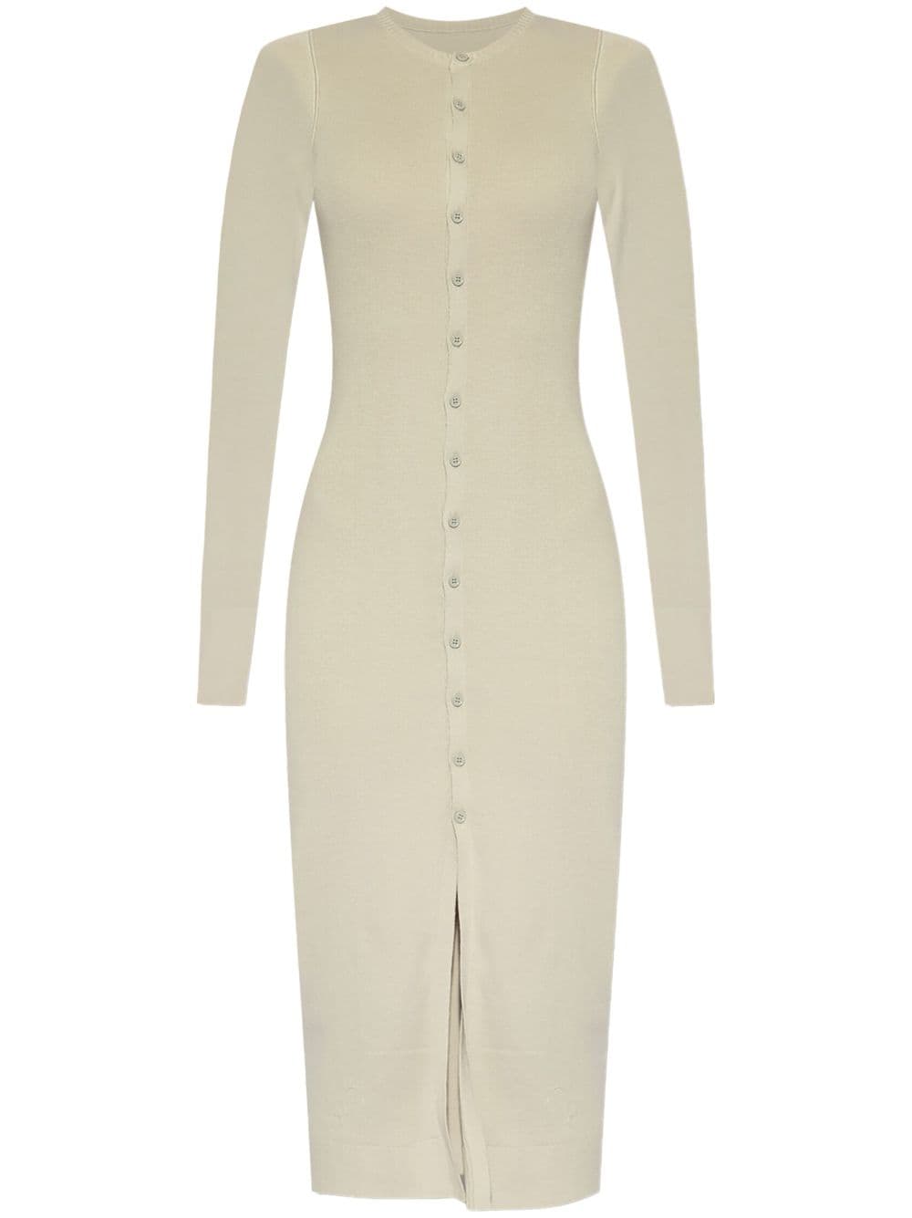 MM6 Maison Margiela knitted midi dress - Neutrals von MM6 Maison Margiela