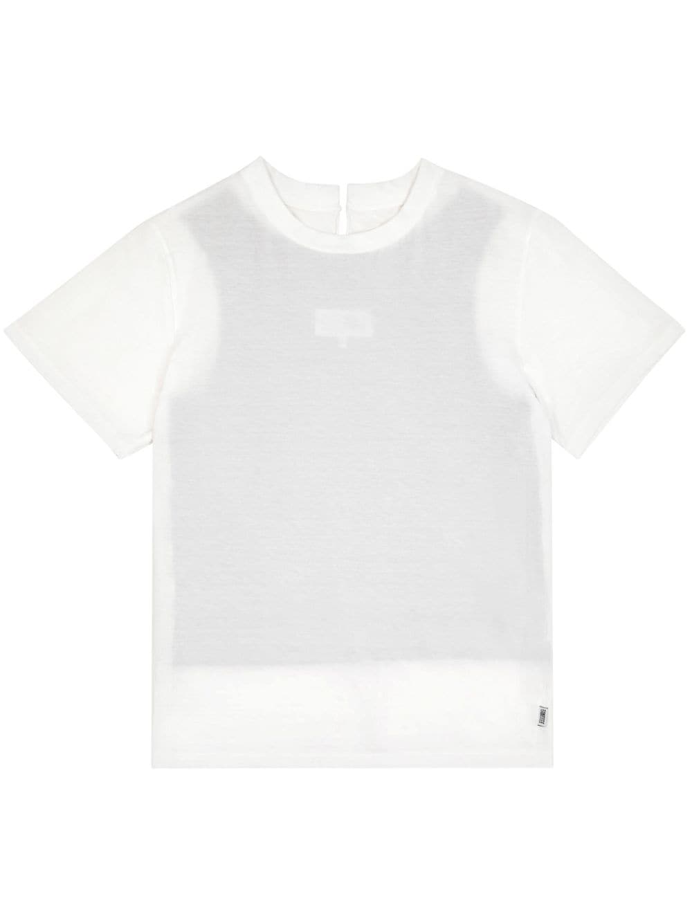 MM6 Maison Margiela layered cotton T-shirt - White von MM6 Maison Margiela