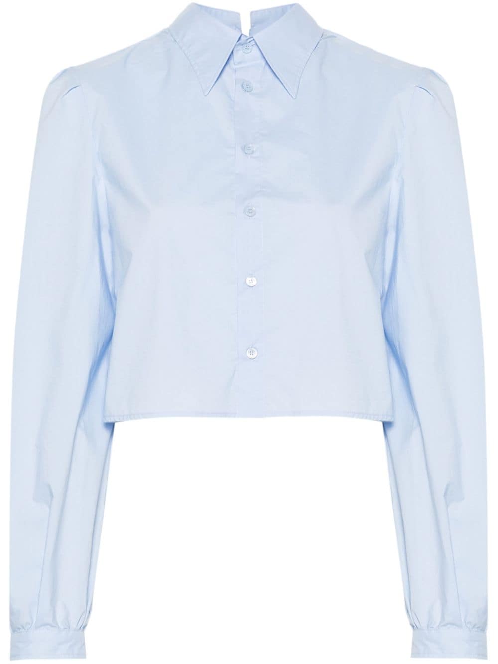 MM6 Maison Margiela layered cotton shirt - Blue von MM6 Maison Margiela