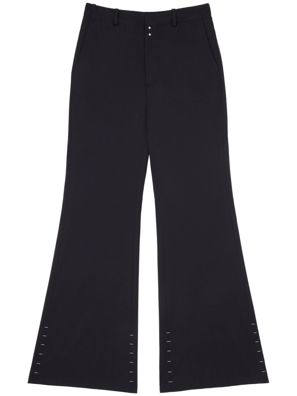 MM6 Maison Margiela high-waisted flared trousers - Black von MM6 Maison Margiela