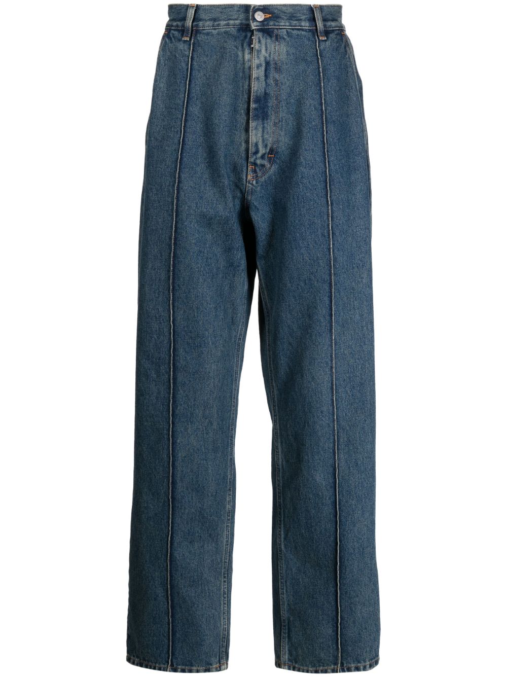 MM6 Maison Margiela mid-rise wide-leg jeans - Blue von MM6 Maison Margiela