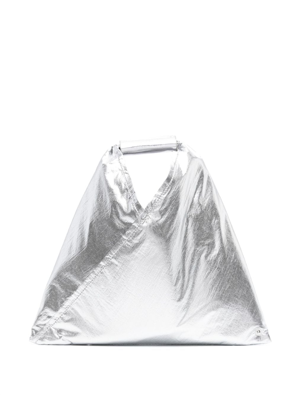 MM6 Maison Margiela mini Japanese metallic tote bag - Grey von MM6 Maison Margiela