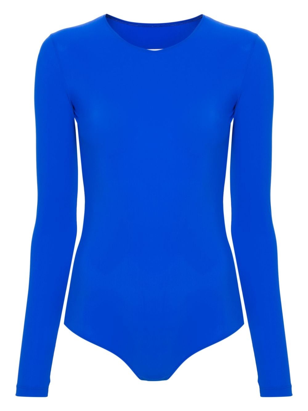 MM6 Maison Margiela numbers-print long-sleeve bodysuit - Blue von MM6 Maison Margiela