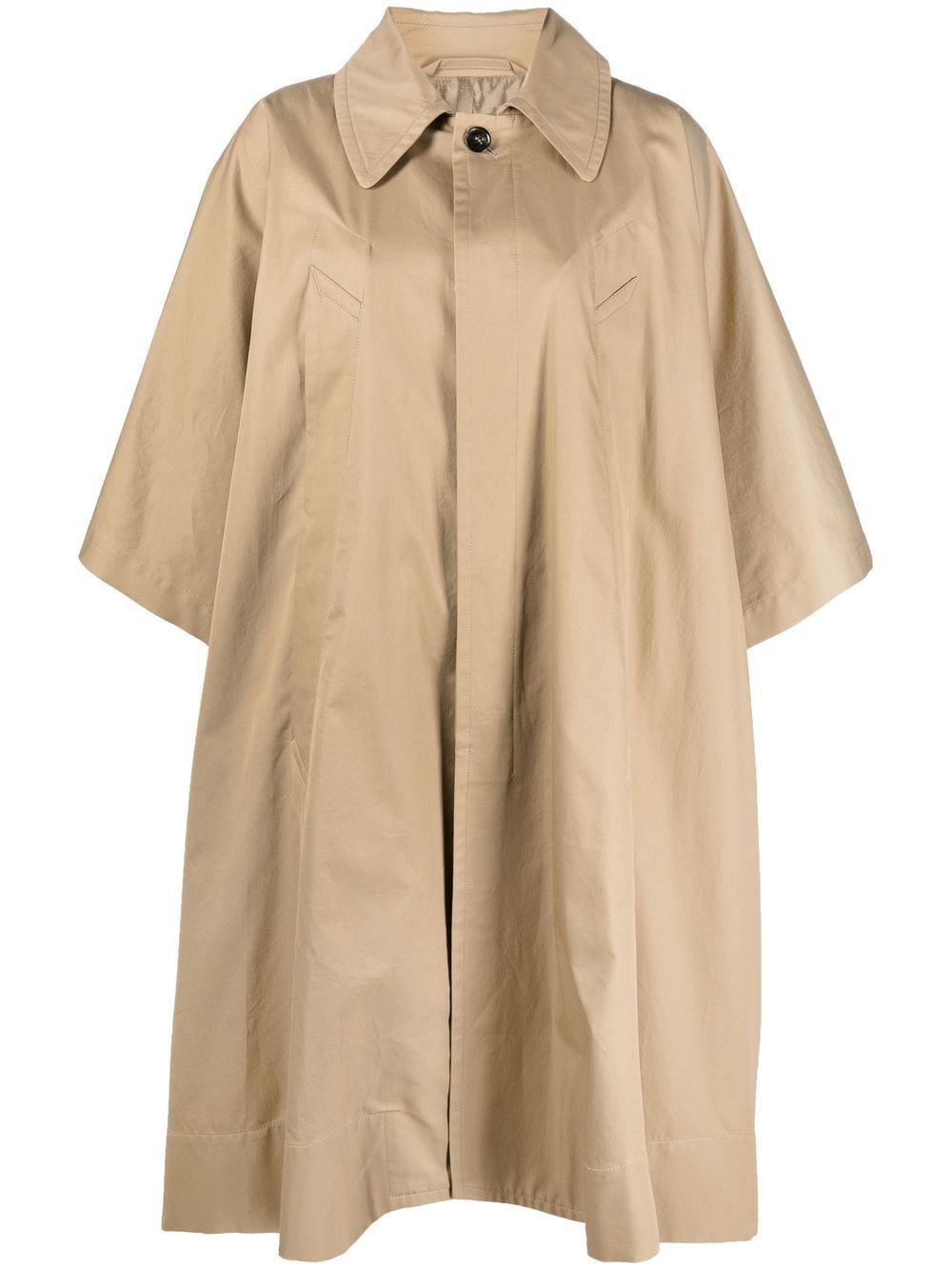 MM6 Maison Margiela single-breasted trench coat - Neutrals von MM6 Maison Margiela