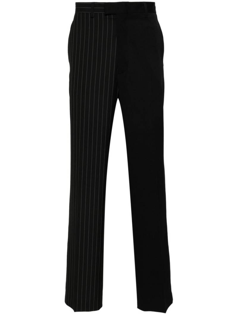 MM6 Maison Margiela pinstripe straight-leg trousers - Black von MM6 Maison Margiela