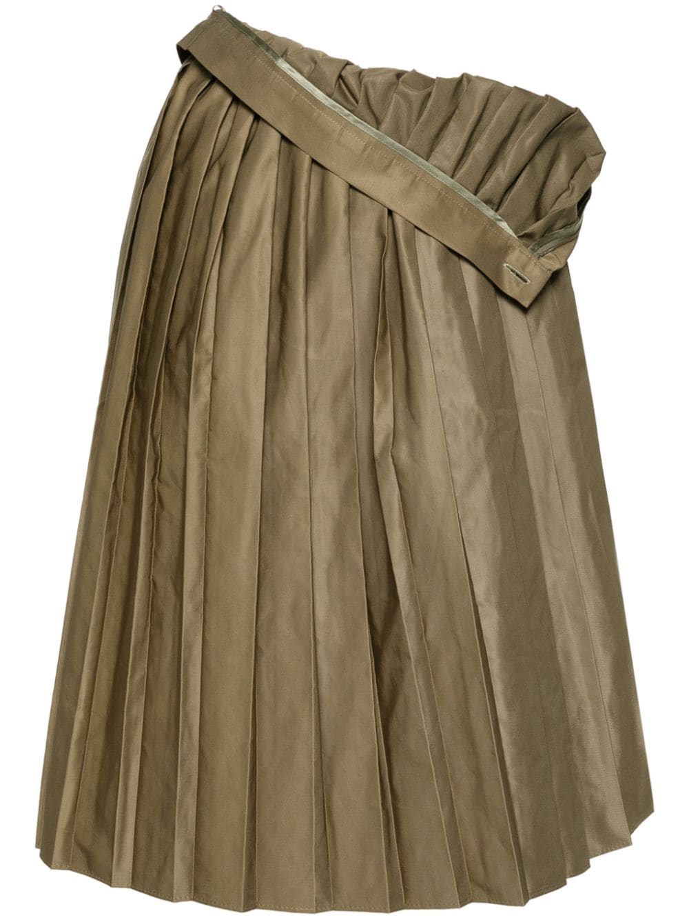 MM6 Maison Margiela pleated midi skirt - Green von MM6 Maison Margiela