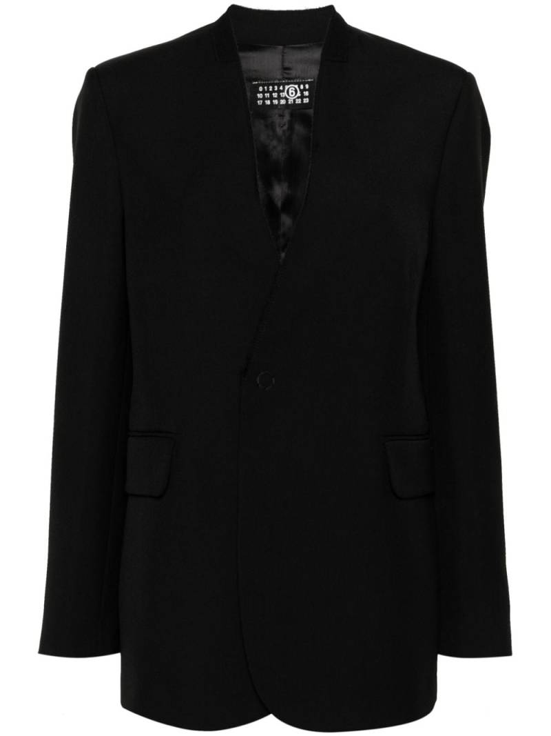 MM6 Maison Margiela single breasted blazer - Black von MM6 Maison Margiela