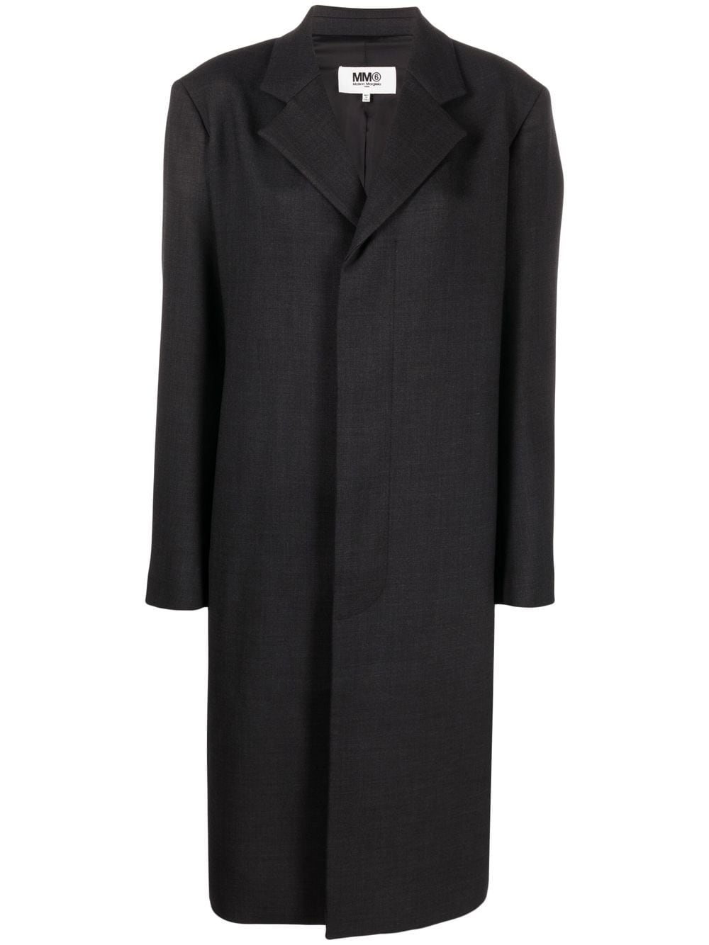 MM6 Maison Margiela single-breasted tailored coat - Black von MM6 Maison Margiela