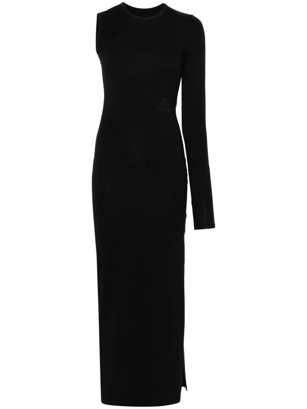 MM6 Maison Margiela single sleeve midi dress - Black von MM6 Maison Margiela