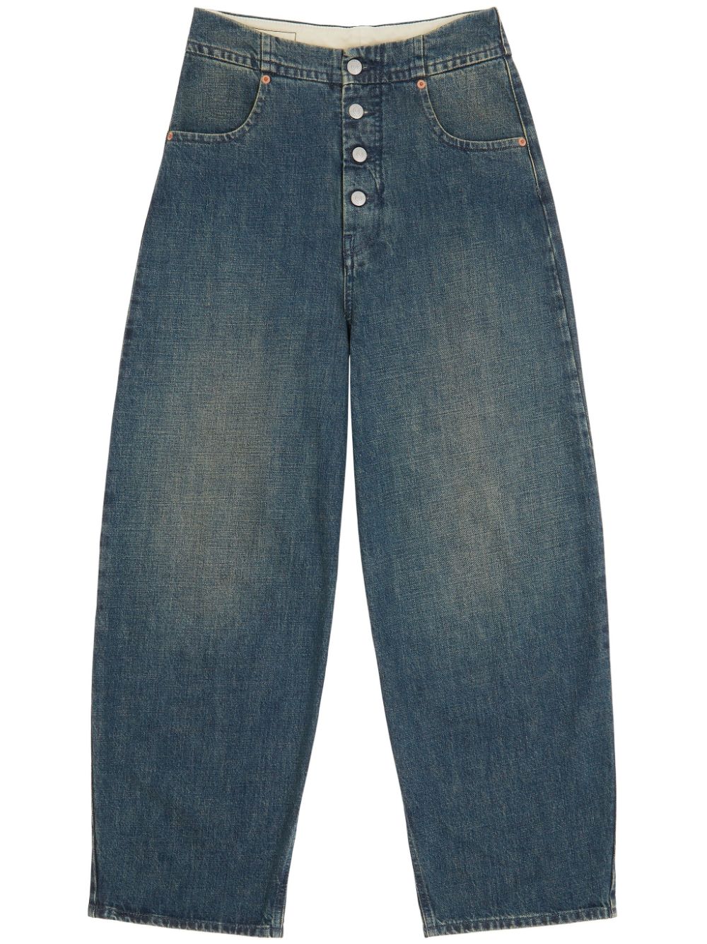 MM6 Maison Margiela straight-leg cotton jeans - Blue von MM6 Maison Margiela