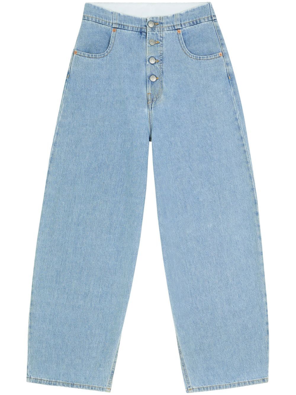 MM6 Maison Margiela mid-rise cropped jeans - Blue von MM6 Maison Margiela