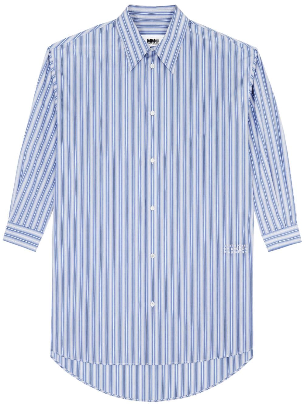 MM6 Maison Margiela striped shirt dress - Blue von MM6 Maison Margiela