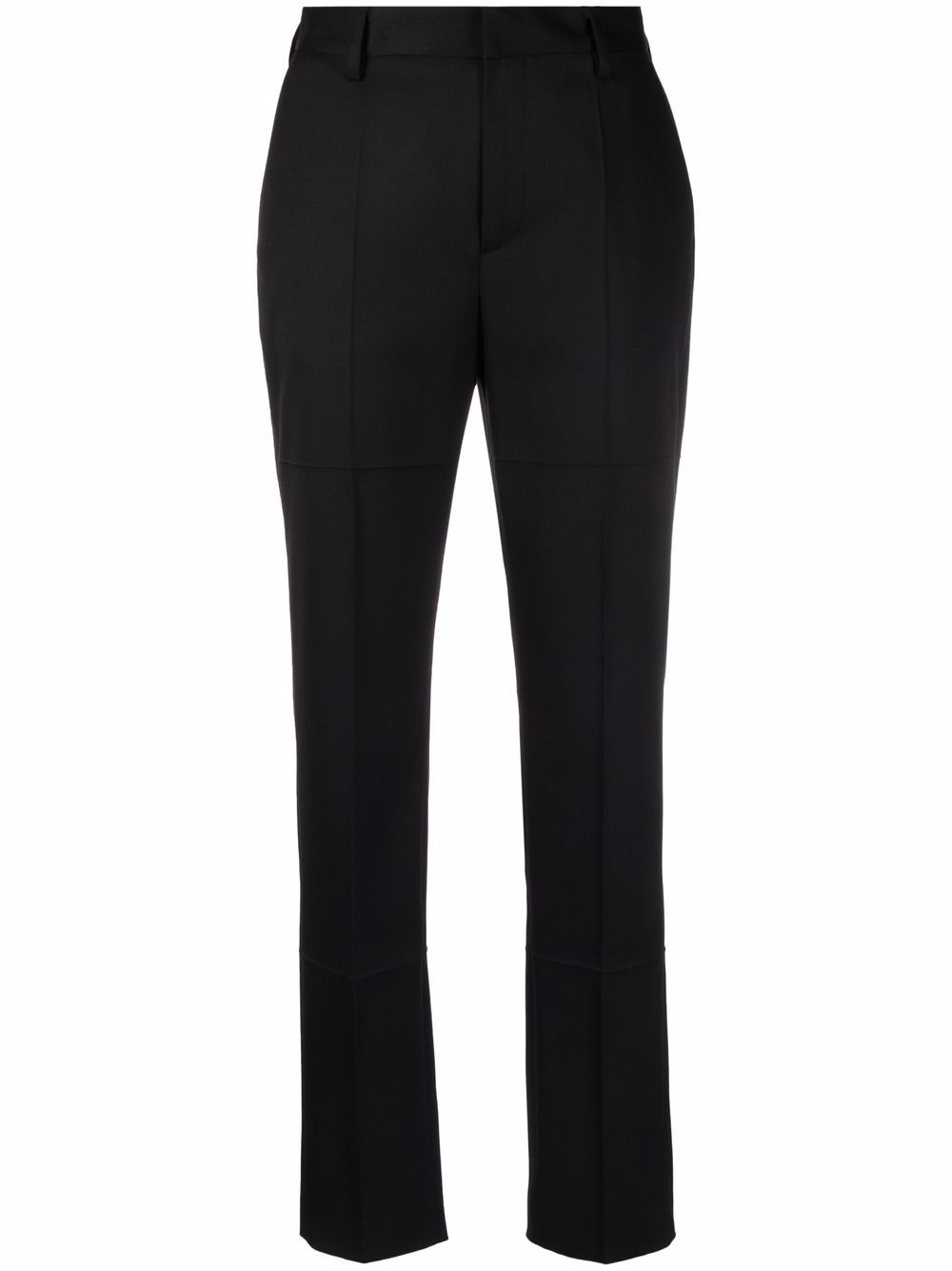 MM6 Maison Margiela white-stitch tailored trousers - Black von MM6 Maison Margiela