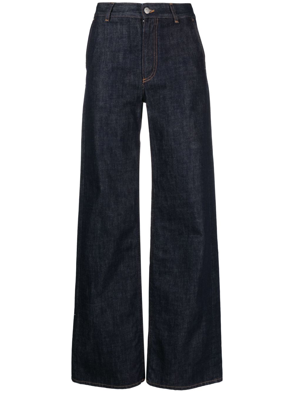 MM6 Maison Margiela wide-leg jeans - Blue von MM6 Maison Margiela