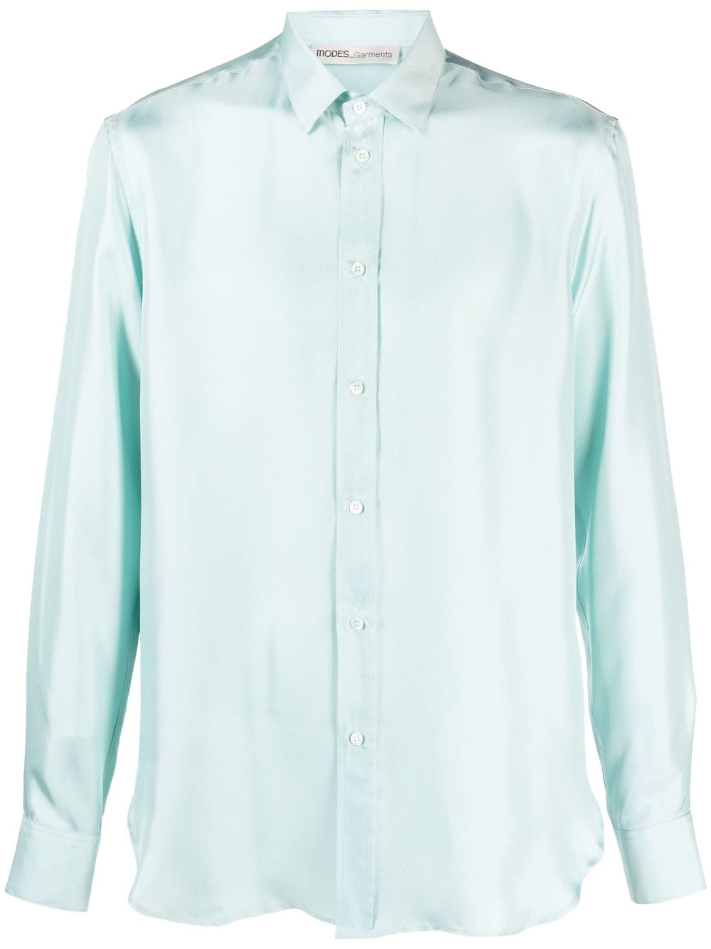 MODES GARMENTS buttoned silk shirt - Blue von MODES GARMENTS