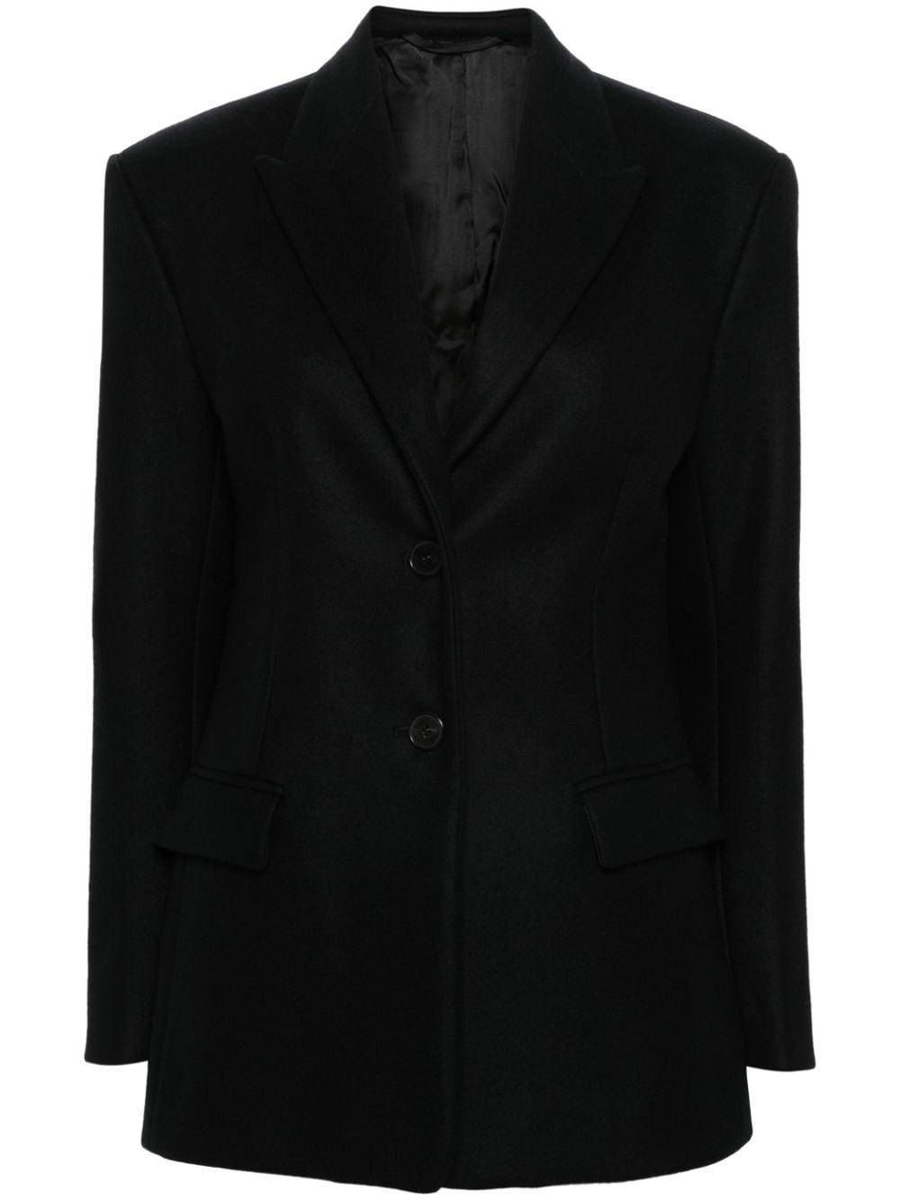 MODES GARMENTS single-breasted wool blazer - Black von MODES GARMENTS