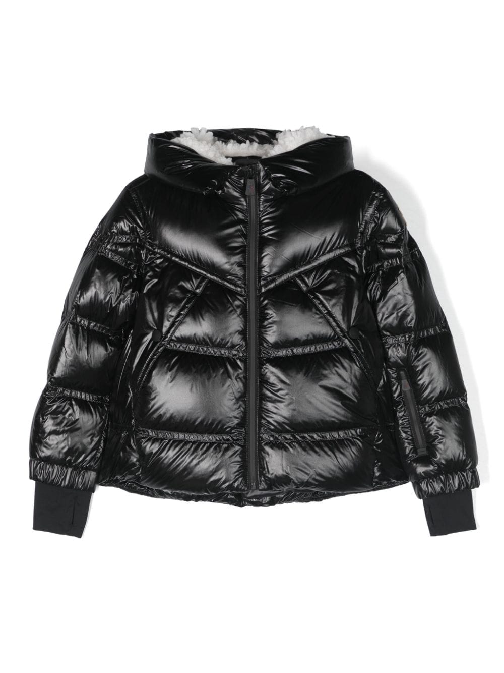 MONCLER GRENOBLE KIDS hooded puffer down jacket - Black