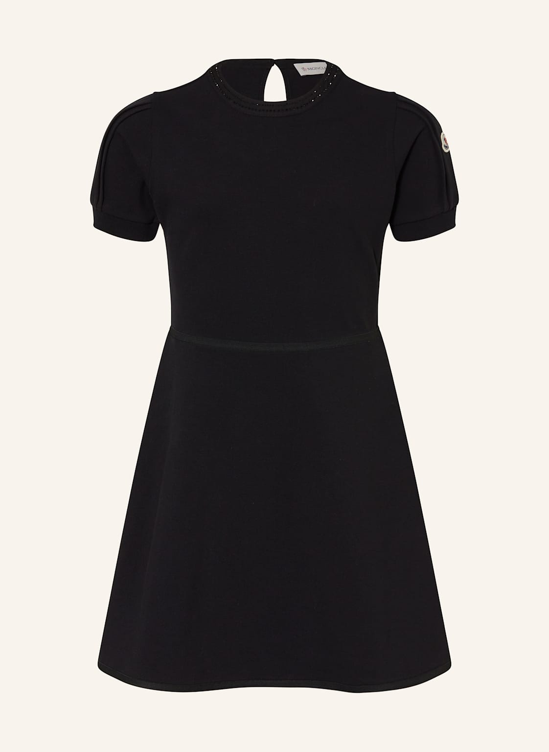 Moncler Enfant Kleid Mit Strasssteinen schwarz von MONCLER enfant