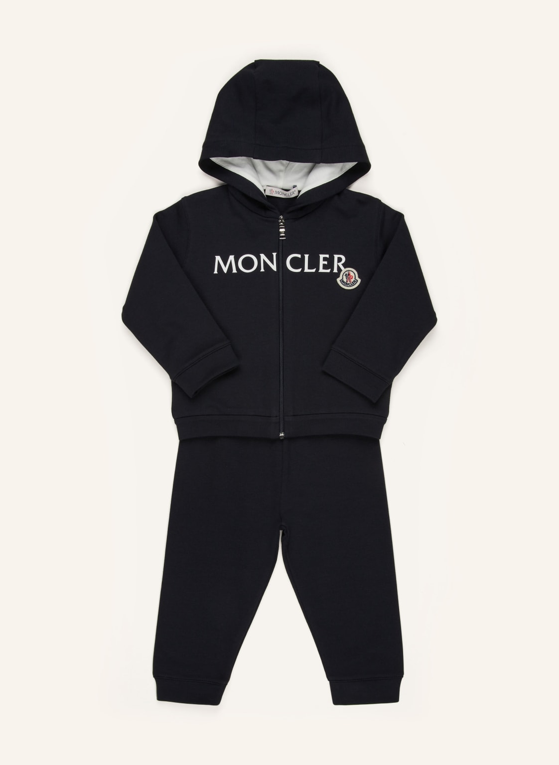 Moncler Enfant Set: Sweatjacke Und Sweathose blau Moncler Enfant Set: Sweatjacke Und Sweathose blau von MONCLER enfant