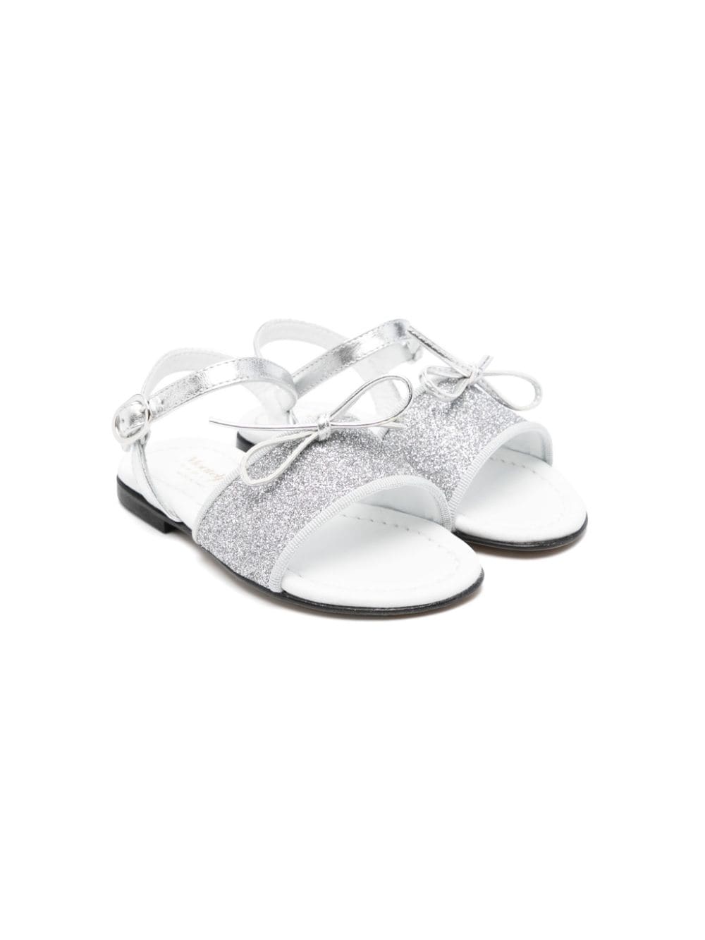 MONTELPARE TRADITION glitter-detail leather sandals - Silver von MONTELPARE TRADITION