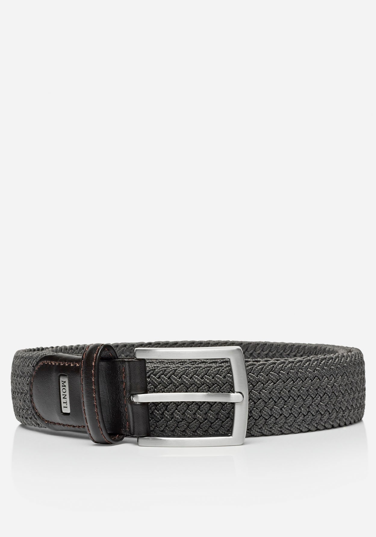 MONTI Ledergürtel »HAMBURG«, 3,5 cm breit, Elastischer Flechtgürtel, Casual-Business-Sportiv von MONTI
