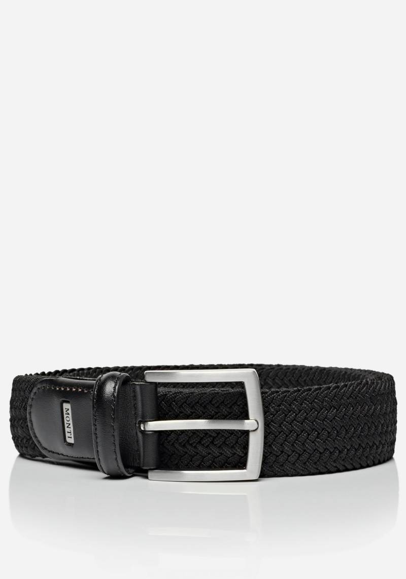 MONTI Ledergürtel »HAMBURG«, 3,5 cm breit, Elastischer Flechtgürtel, Casual-Business-Sportiv von MONTI