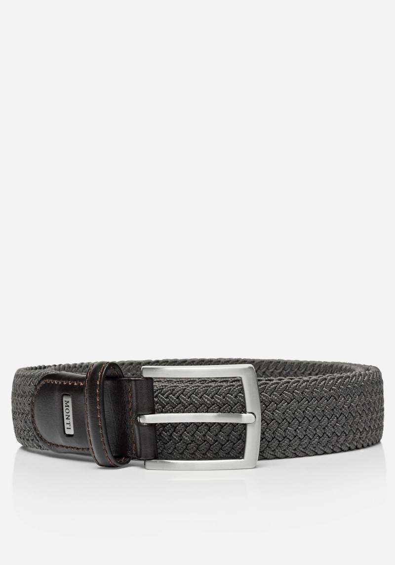 MONTI Ledergürtel »HAMBURG«, 3,5 cm breit, Elastischer Flechtgürtel, Casual-Business-Sportiv von MONTI