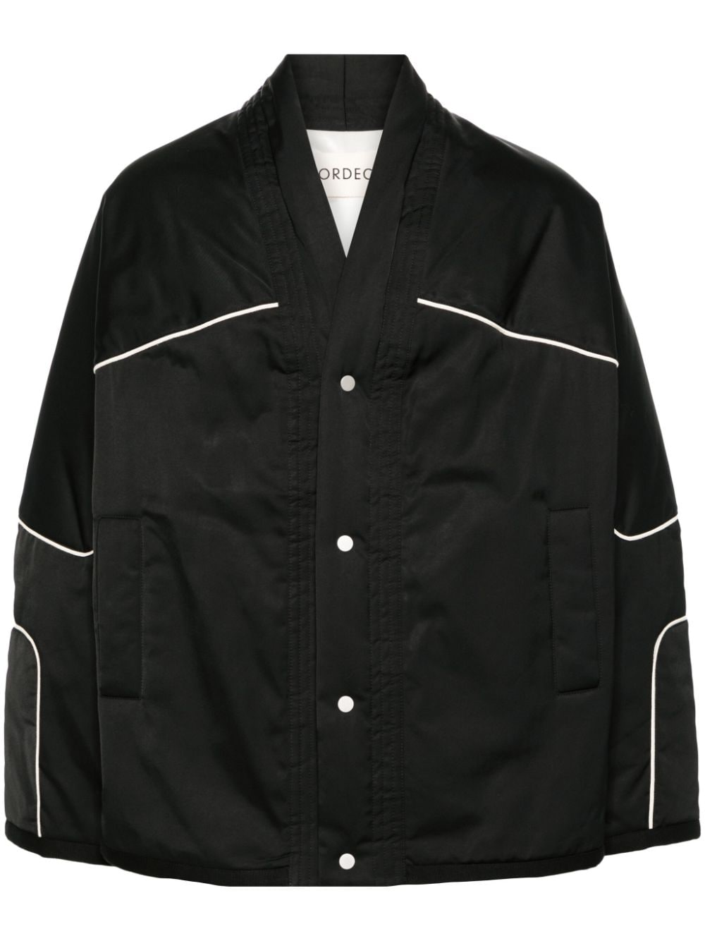 MORDECAI piped-trim padded jacket - Black von MORDECAI
