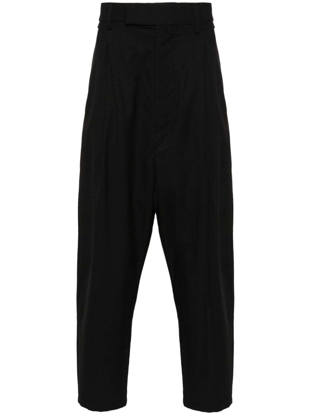 MORDECAI tapered cropped trousers - Black von MORDECAI