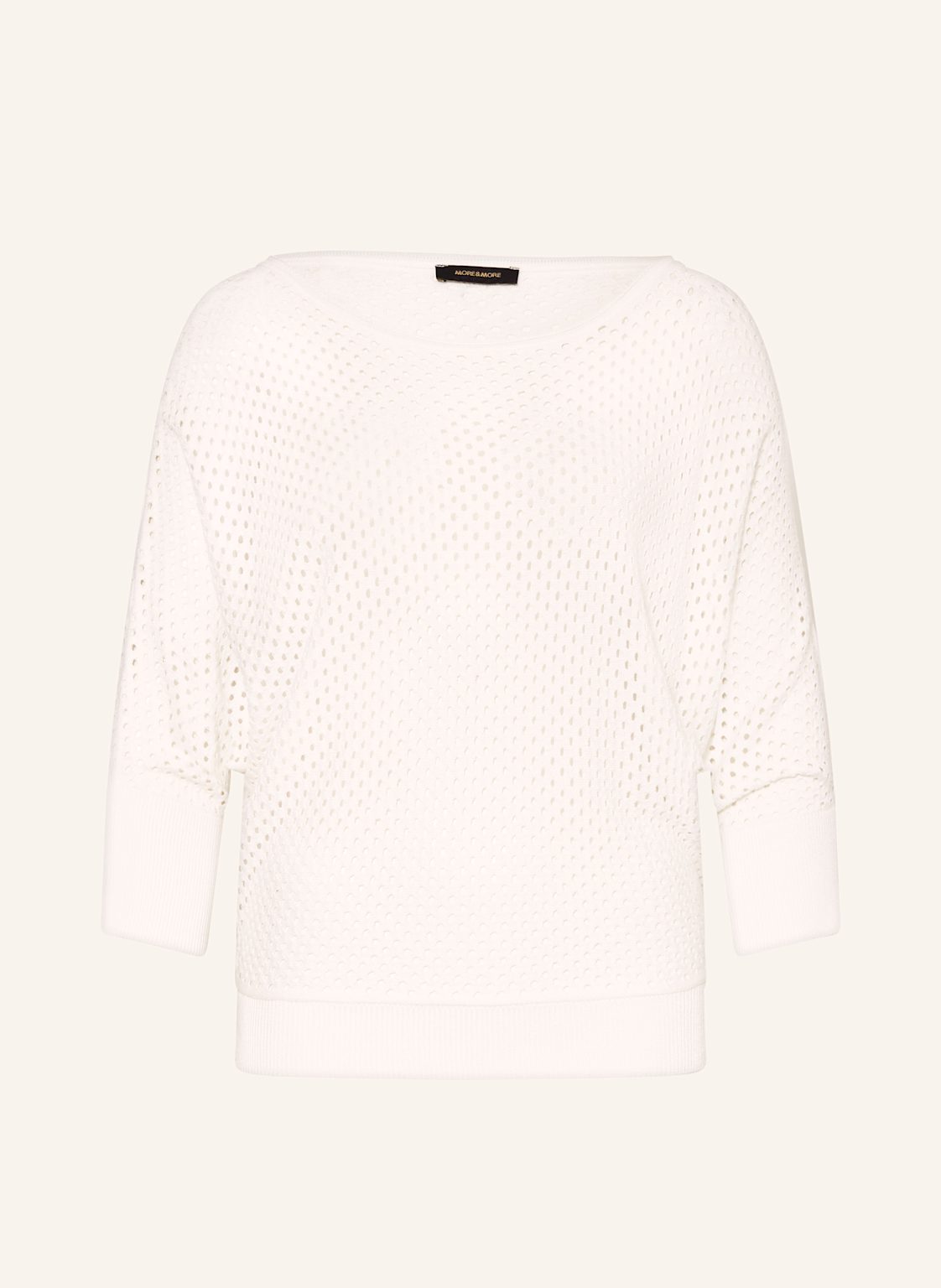 More & More Pullover Mit 3/4-Arm weiss More & More Pullover Mit 3/4-Arm weiss von MORE & MORE