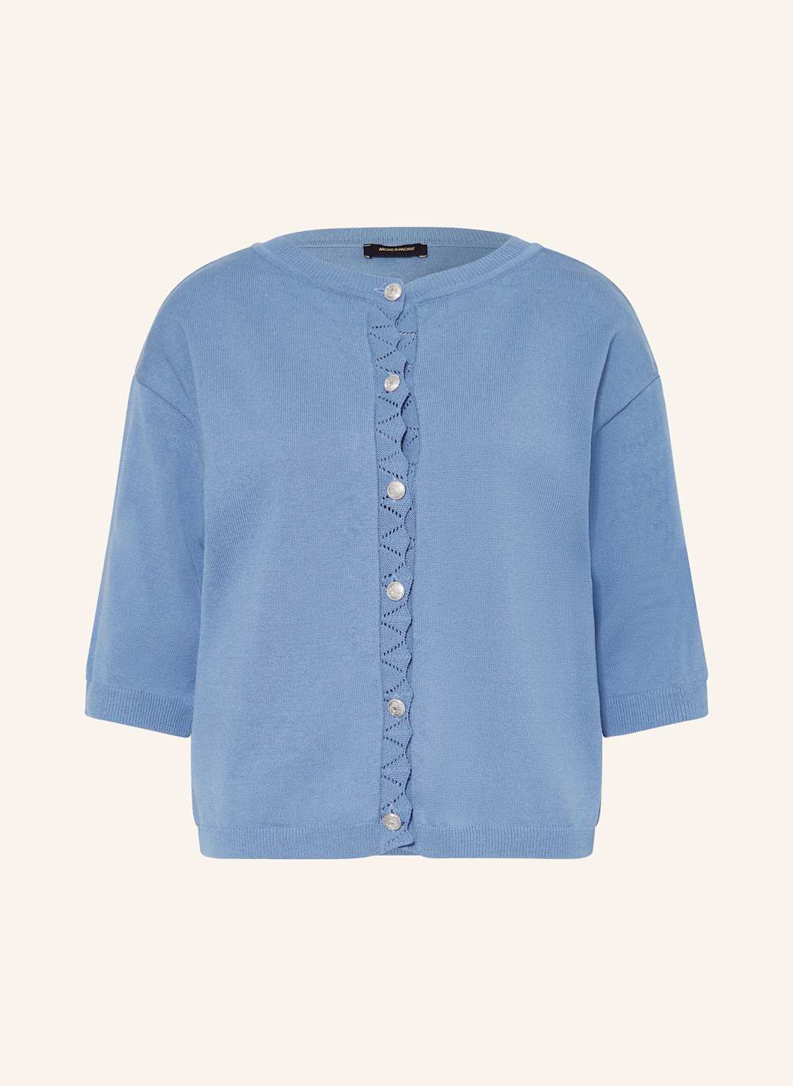 More & More Strickjacke Mit 3/4-Arm blau von MORE & MORE