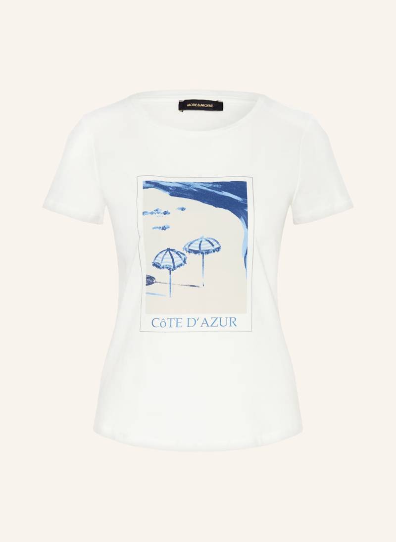 More & More T-Shirt Mit Schmucksteinen weiss von MORE & MORE