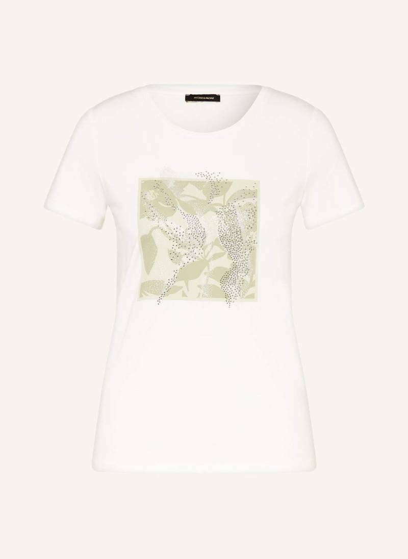 More & More T-Shirt Mit Schmucksteinen weiss von MORE & MORE
