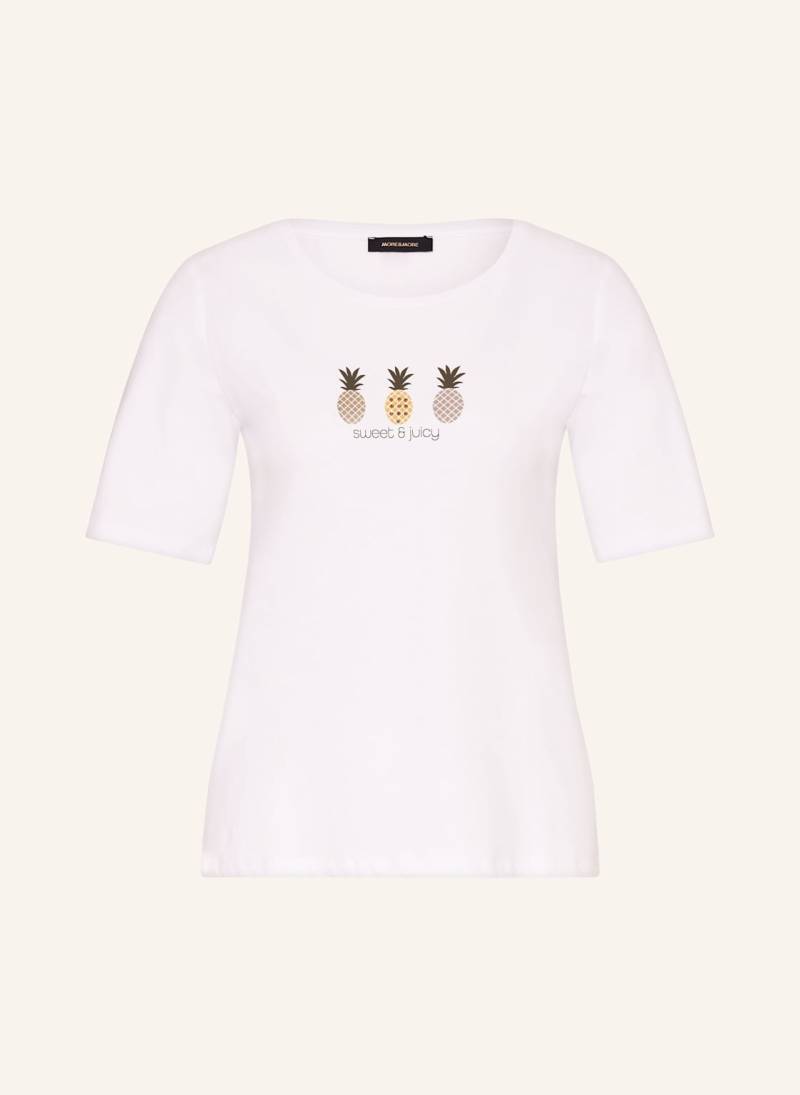 More & More T-Shirt Mit Schmucksteinen weiss von MORE & MORE