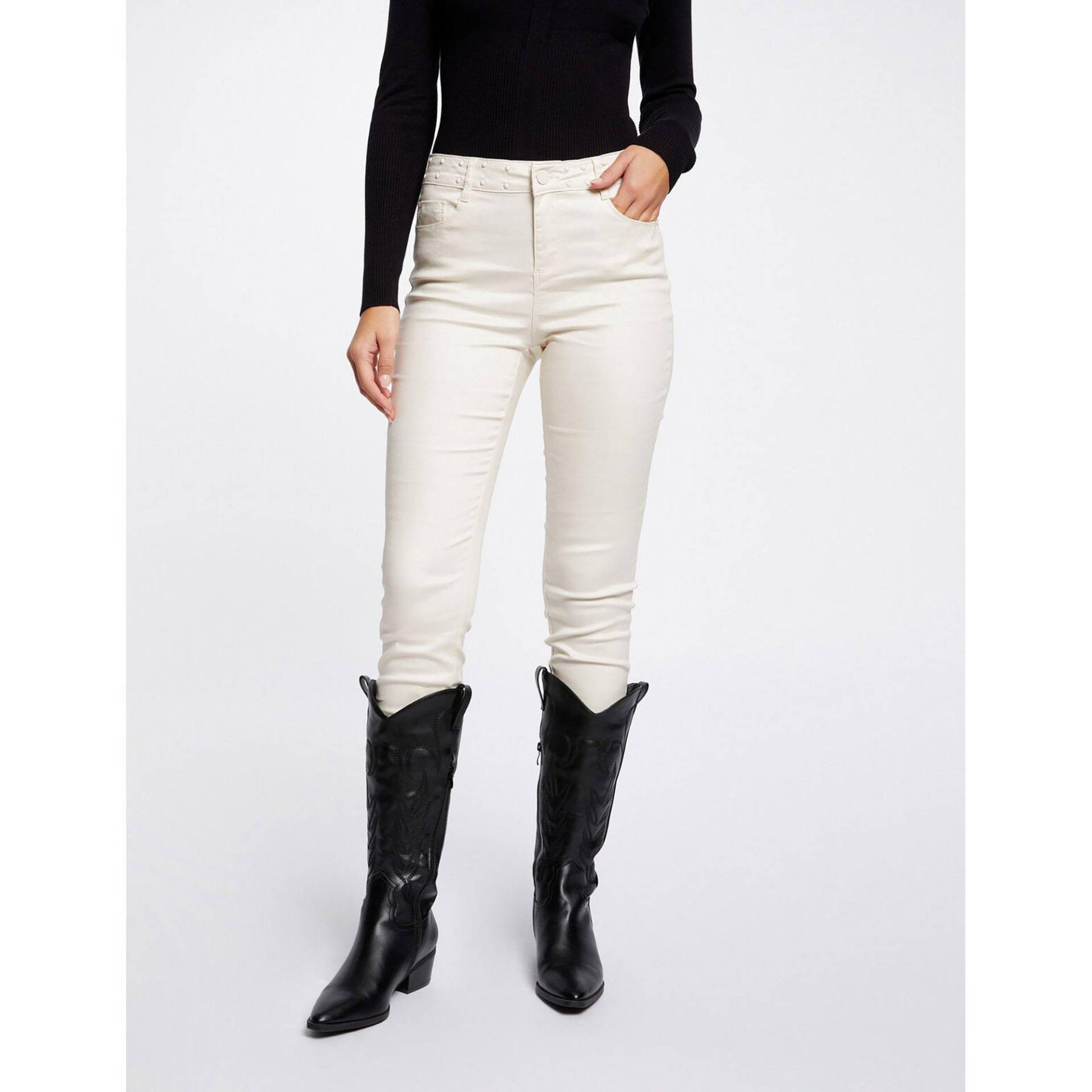 Hose Damen Beige 40 von MORGAN