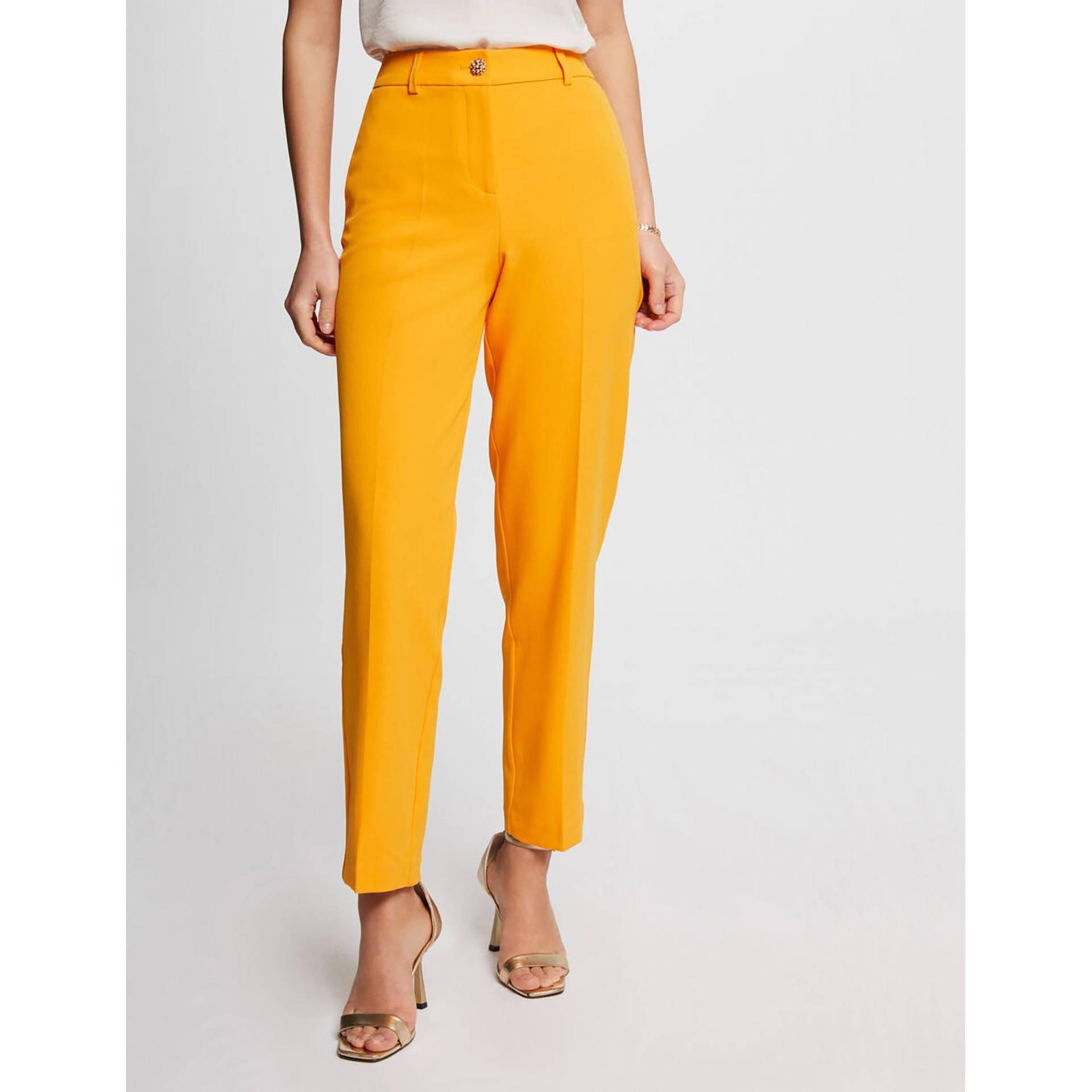 Hose Damen Orange 38 von MORGAN