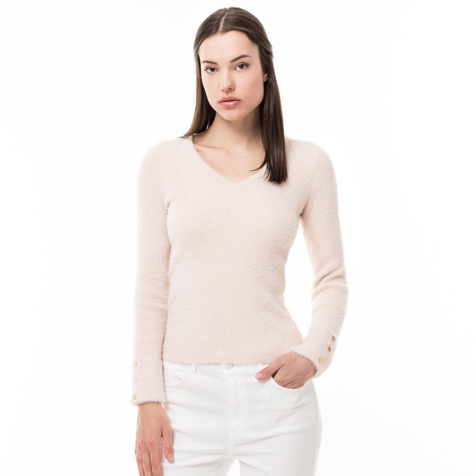 Pullover, V-neck Damen Hellrosa XS von MORGAN