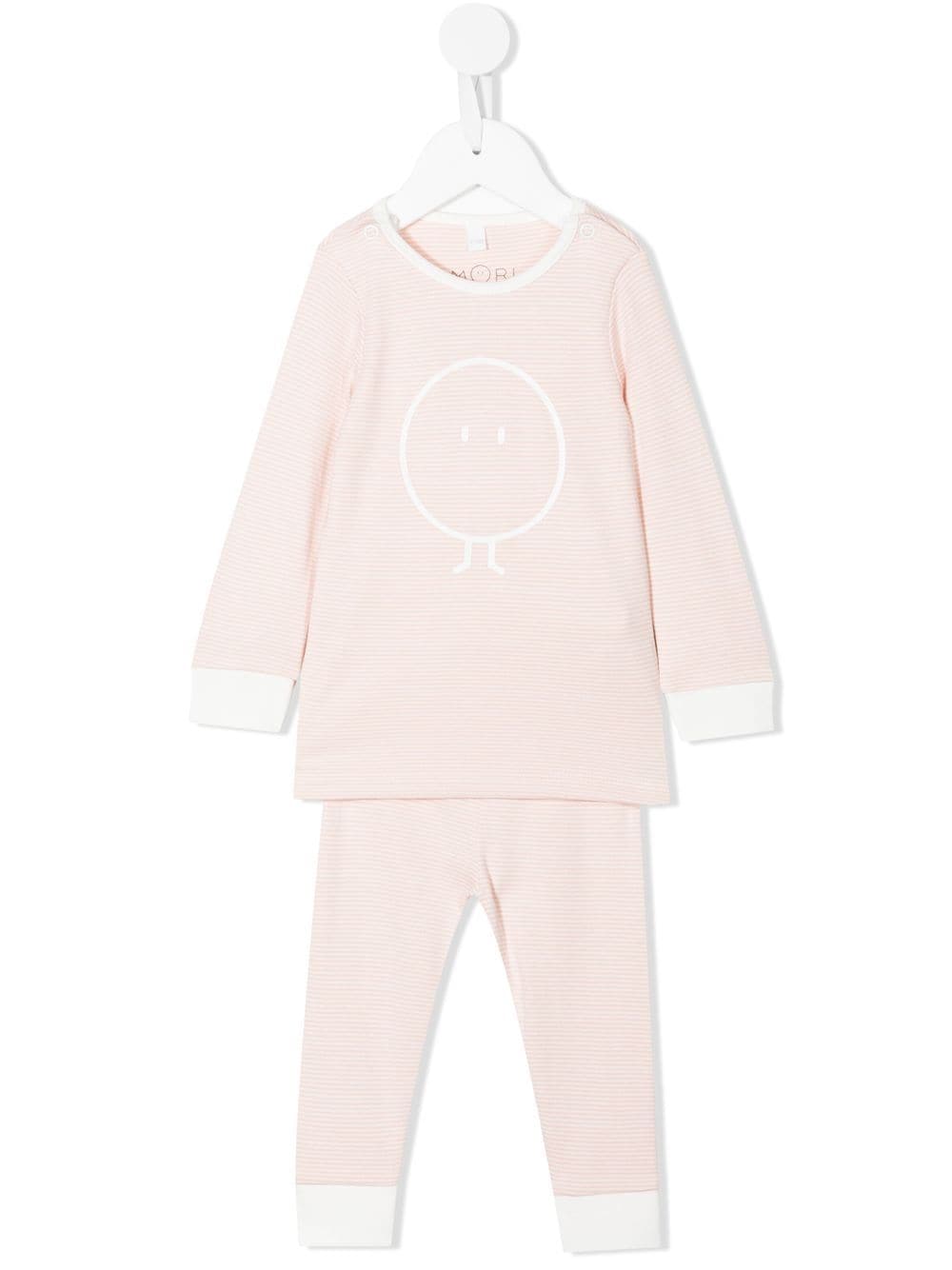 MORI embroidered-logo pajamas - Pink von MORI