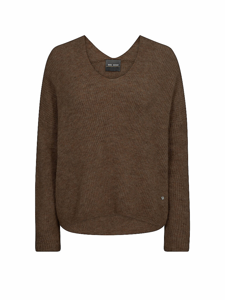 MOS MOSH Pullover MMTHORAV  braun | XL von MOS MOSH