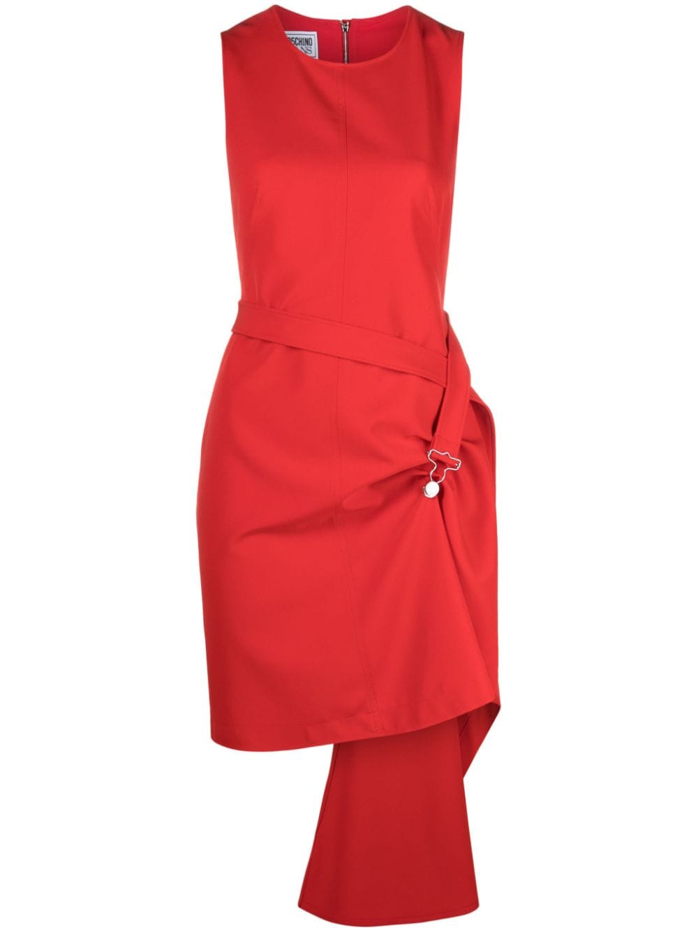 MOSCHINO JEANS belted asymmetric dress - Red von MOSCHINO JEANS