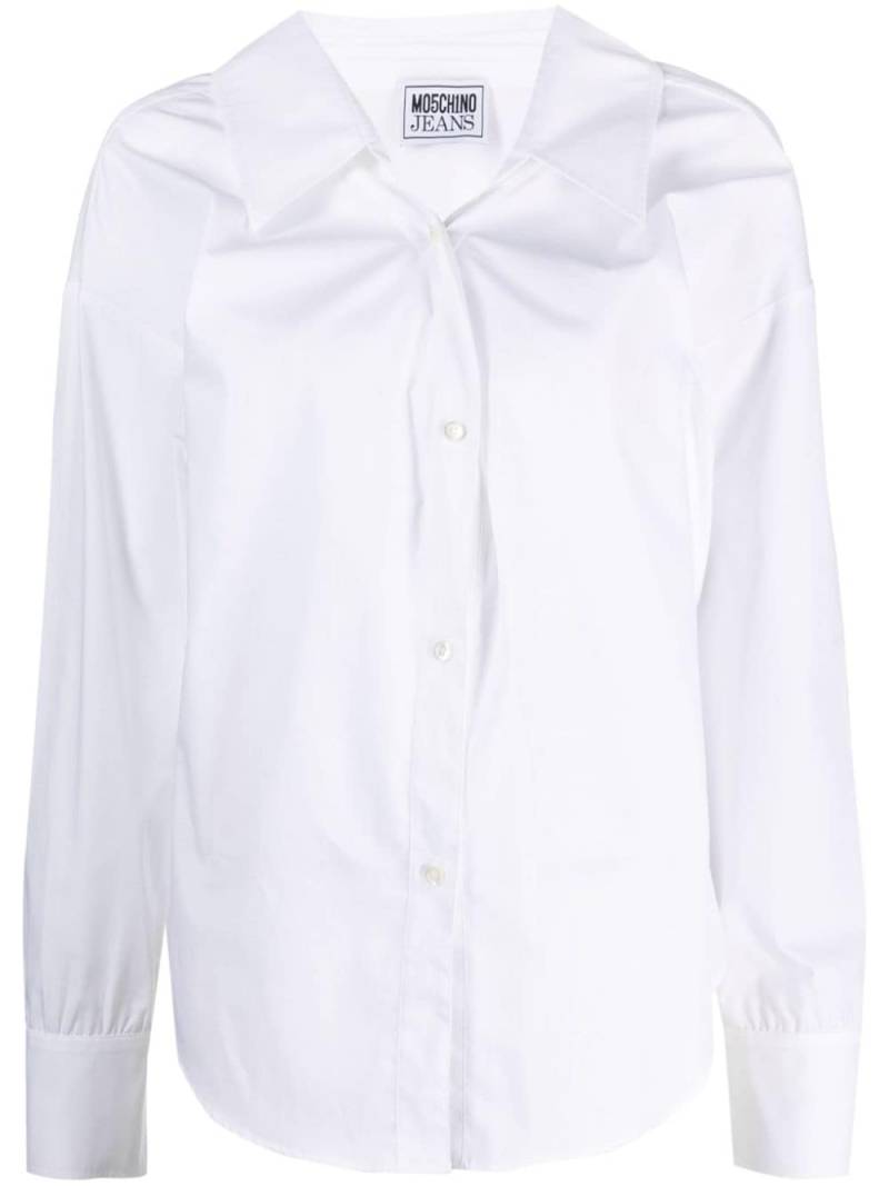 MOSCHINO JEANS button up cotton shirt - White von MOSCHINO JEANS