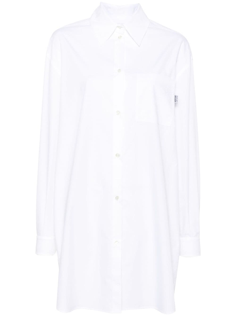 MOSCHINO JEANS cotton shirt dress - White von MOSCHINO JEANS